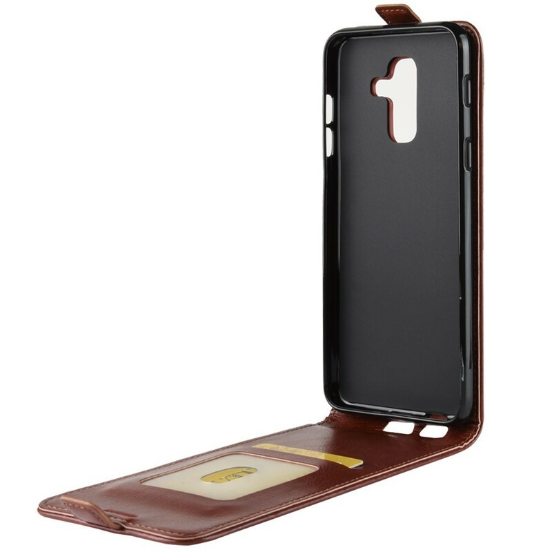Funda de cuero plegable Samsung Galaxy A6 Plus Funda de cuero plegable Samsung Galaxy A6 Plus