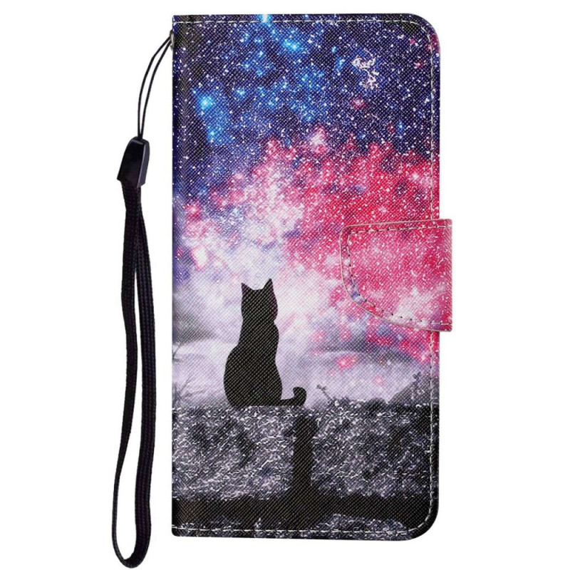 Oppo A96 Starry Sky y Gato Colgante
 Caso