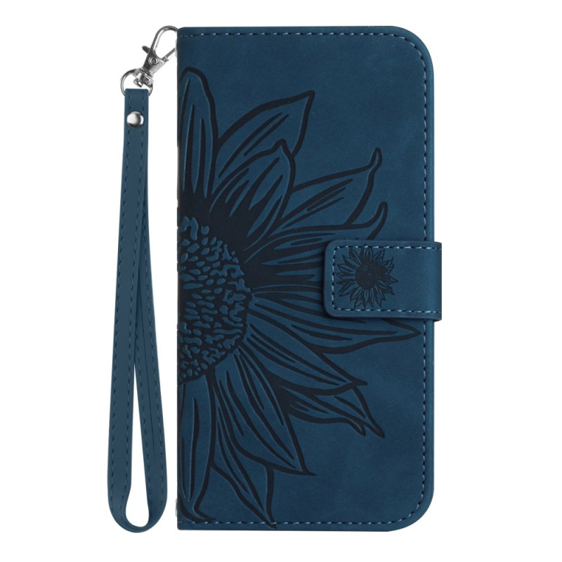 Honor 200 Lite Funda de cordón con estampado de girasol