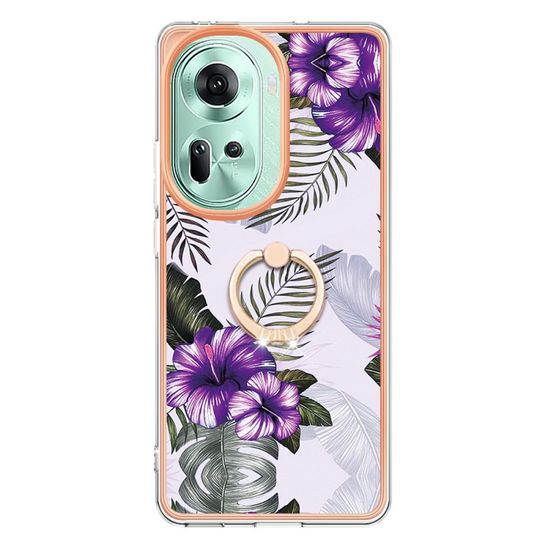 Oppo Reno 11 5G Funda Soporte Anillo Diseño Jaspeado