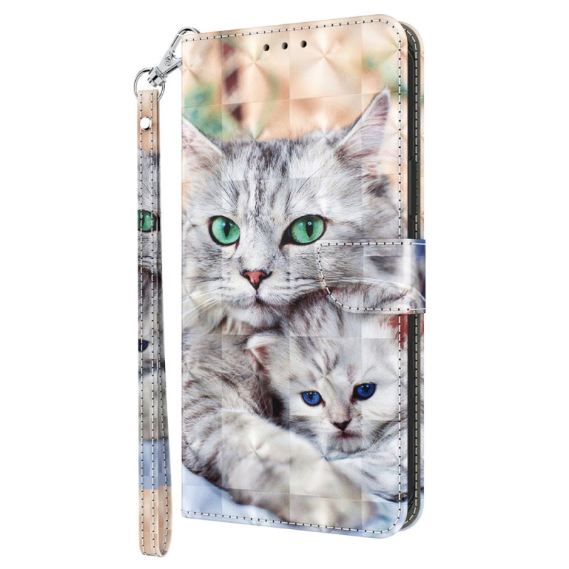 Funda con colgante
 Xiaomi Redmi A3 Two Cats