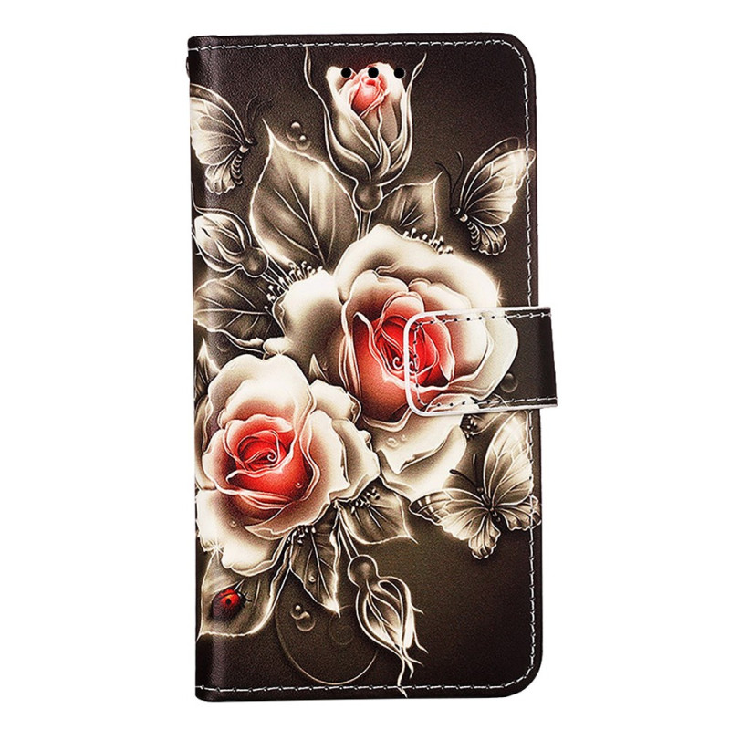 Funda Xiaomi Redmi A3 Lanyard Rose Bouquet