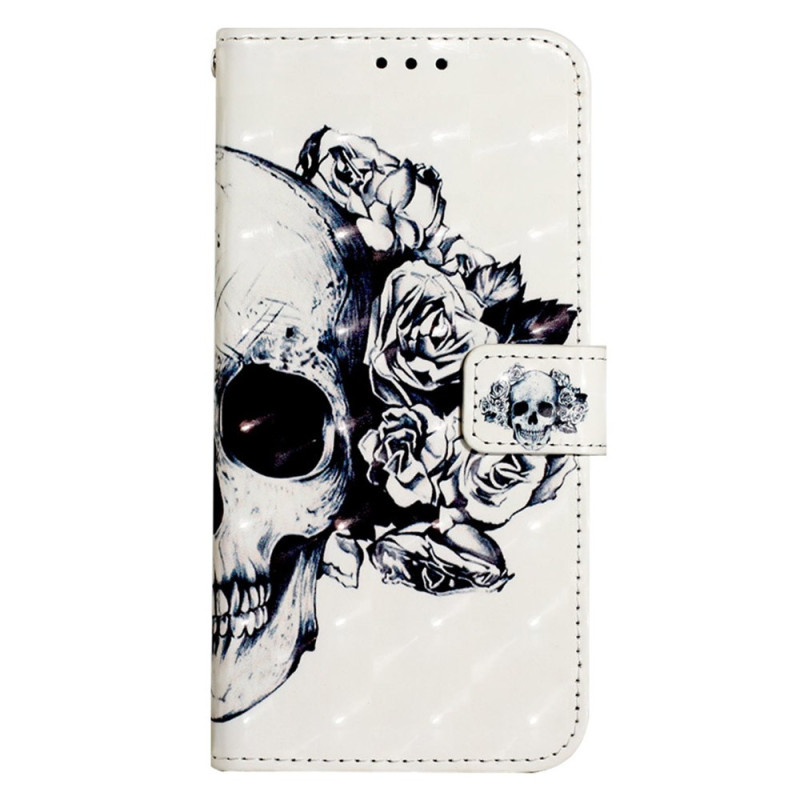 Funda Xiaomi Redmi A3 Flower Skull