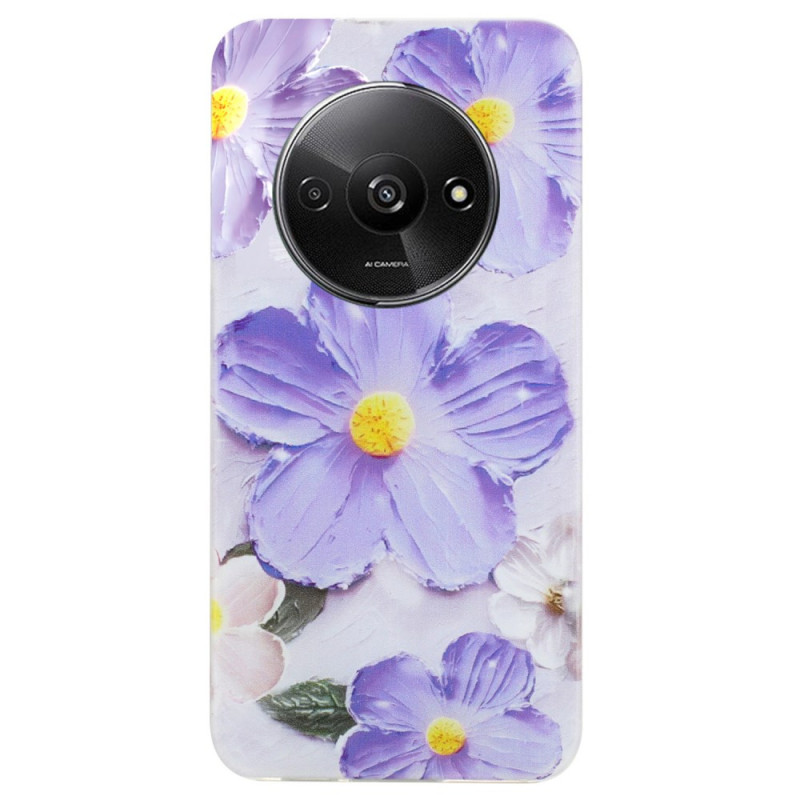 Xiaomi Redmi A3 Funda Flor Morada