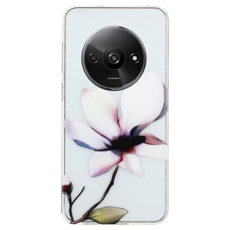 Funda Xiaomi Redmi A3 Flower White