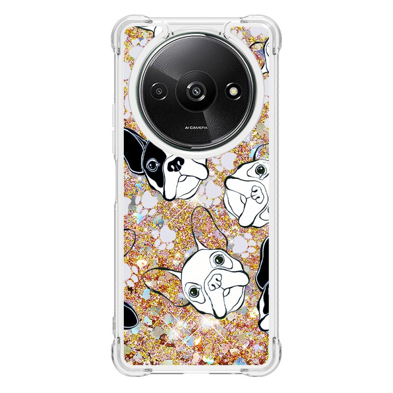 Xiaomi Redmi A3 Glitter Dog Funda
