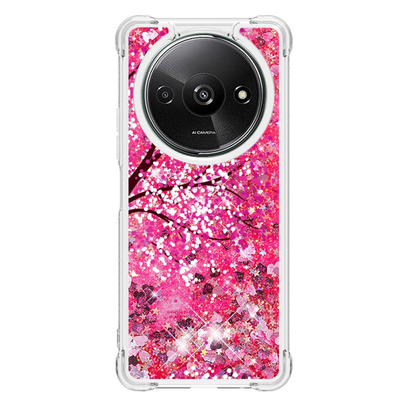 Xiaomi Redmi A3 Glitter Cherry Blossom Funda
