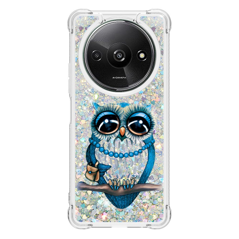 Xiaomi Redmi A3 Glitter Owl Funda
