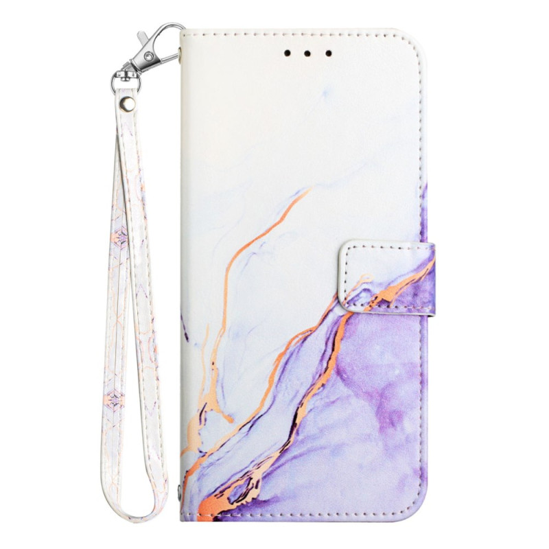 Xiaomi Redmi A3 Marble Effect Lanyard Funda
