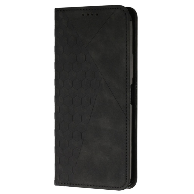 Flip Cover Oppo A60 Patrón Efecto Gamuza