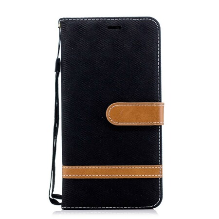 Funda de tela y efecto cuero con colgante para el Huawei P20 Pro