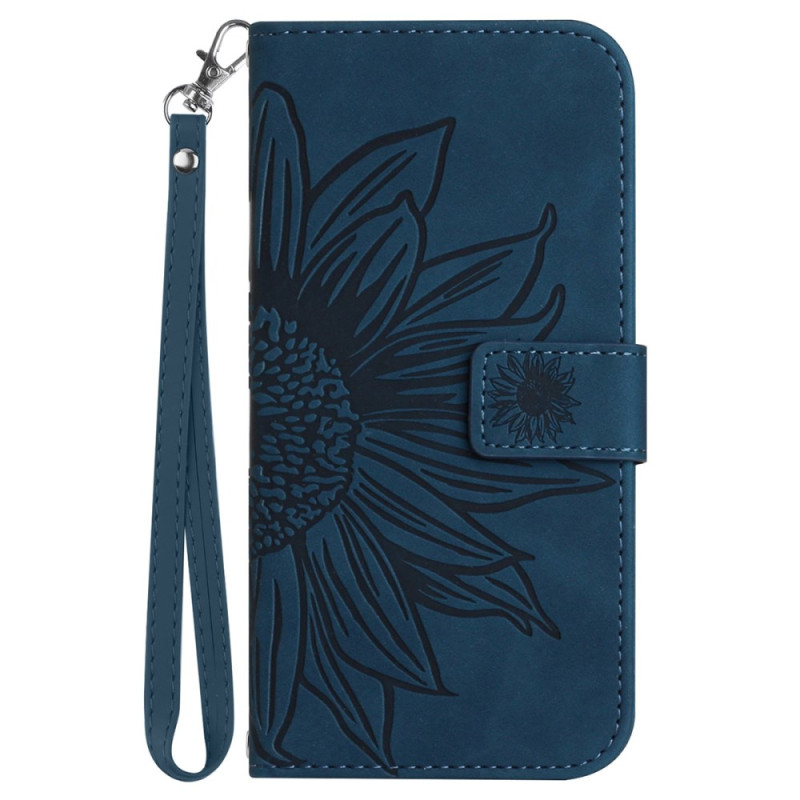 Oppo A60 Sunflower Print Lanyard Funda
