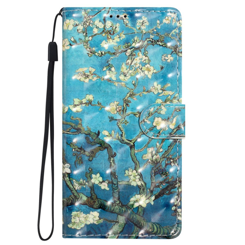 Funda Oppo Reno 10 / 10 Pro Ramas Florales con Colgante
