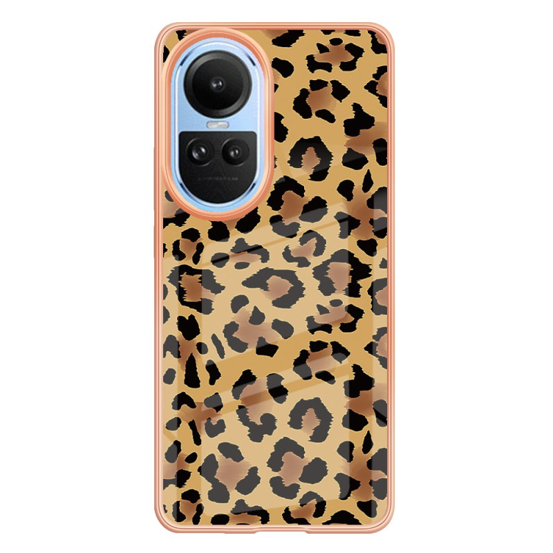 Funda Oppo Reno 10 con estampado de leopardo