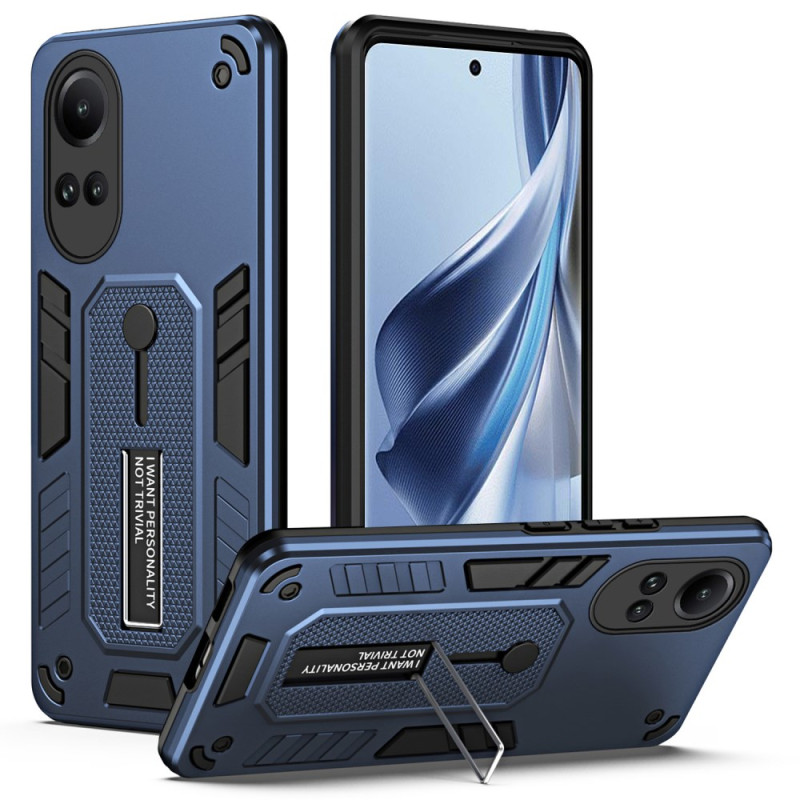 Oppo Reno 10 / 10 Pro Funda Efecto Metal Anillo Soporte