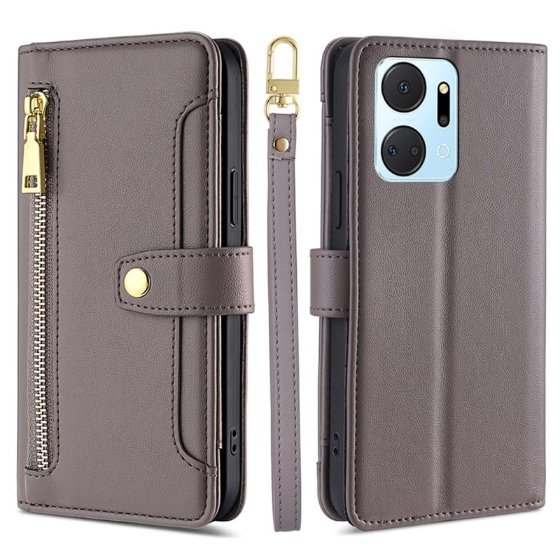 Honor X7a Funda con colgante
 para el hombro y cordón para la cartera