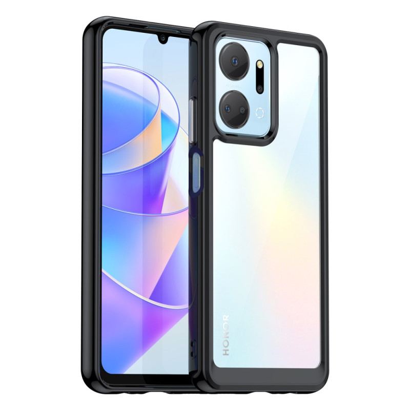 Honor X7a Funda
 Transparente Bordes Silicona