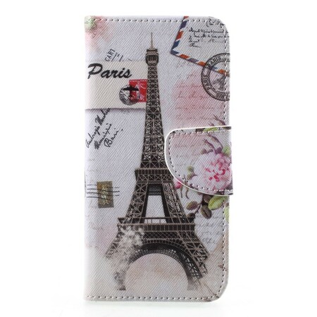 Funda retro del Samsung Galaxy A6 Torre Eiffel