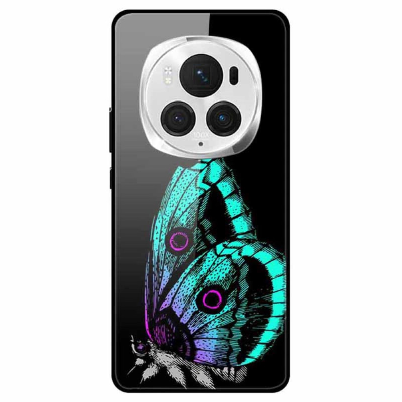 Honor Magic 6 Pro Funda de cristal templado Butterfly Luz Verde