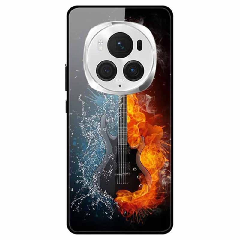 Honor Magic 6 Pro Funda Vidrio Templado Hielo y Fuego Guitarra