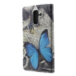 Funda Samsung Galaxy A6 Butterfly Azul