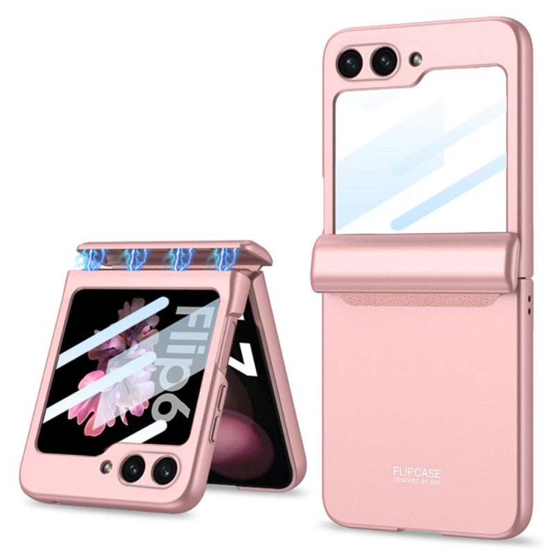 Coque Samsung Galaxy Z Flip 6 Charnière Magnétique et Film Petit Écran GKK