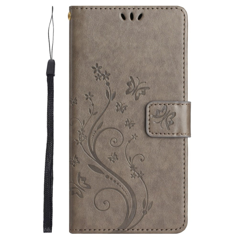 Funda con colgante
 de flores y mariposas para Sony Xperia 1 VI