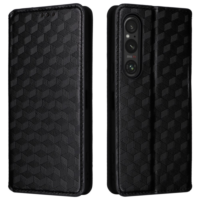 Flip Cover Sony Xperia 1 VI 3D Diamond Pattern