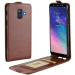 Funda plegable efecto piel para Samsung Galaxy A6