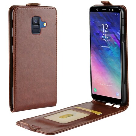 Funda plegable efecto piel para Samsung Galaxy A6