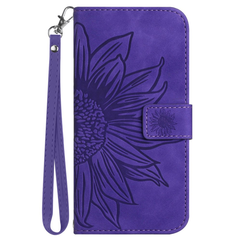 Xiaomi Redmi 13 4G / 13 5G Sunflower Print Lanyard Funda
