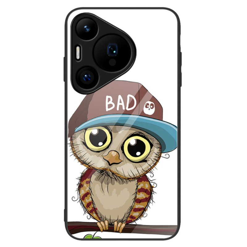 Huawei Pura 70 Funda de cristal templado Bad owl