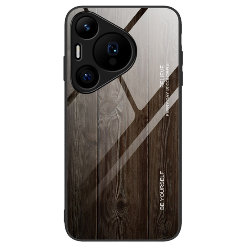 Huawei Pura 70 Funda de madera de cristal templado