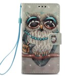Funda Samsung Galaxy A6 Miss Owl 3D