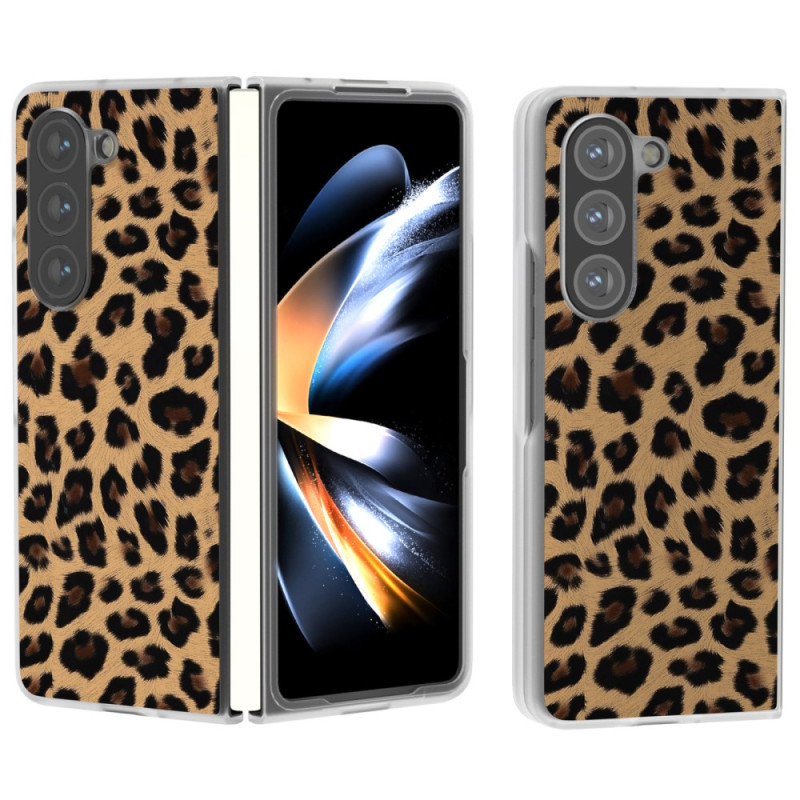 Funda estilo leopardo para Samsung Galaxy Z Fold 6