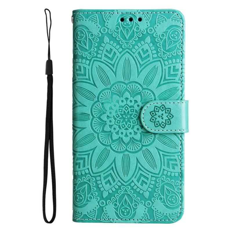 Funda Oppo Reno 7 Sunflower pattern con colgante
