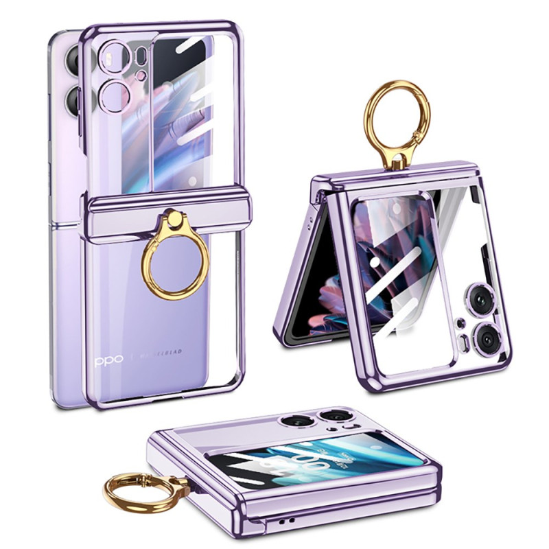 Oppo Find N2 Flip Funda Transparente GKK Anillo de Soporte