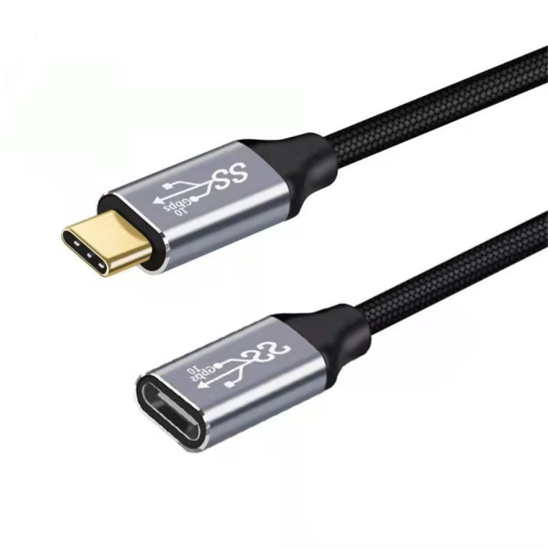 Cable de tipo C a tipo C macho a hembra de 0,25 m para Nintendo Switch