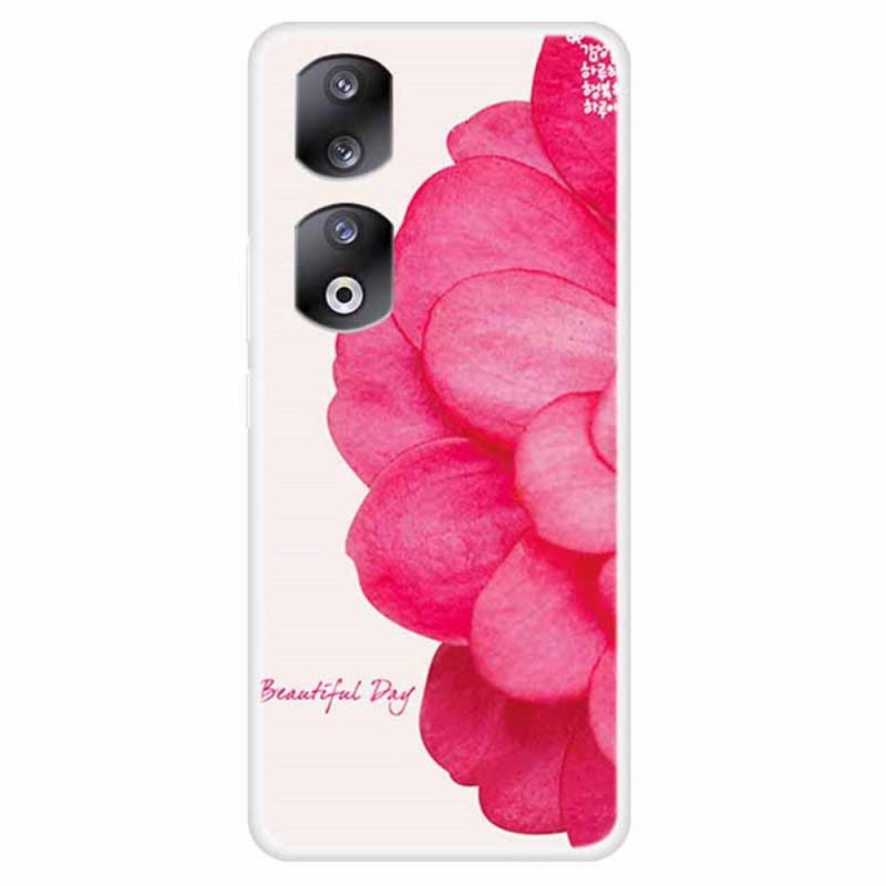 Honor 90 Pro Funda Flor Rosa