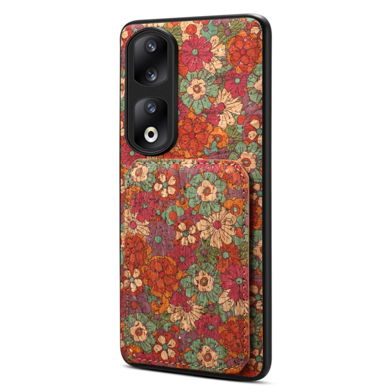 Honor 90 Pro Funda Floral Tarjetero Integrado