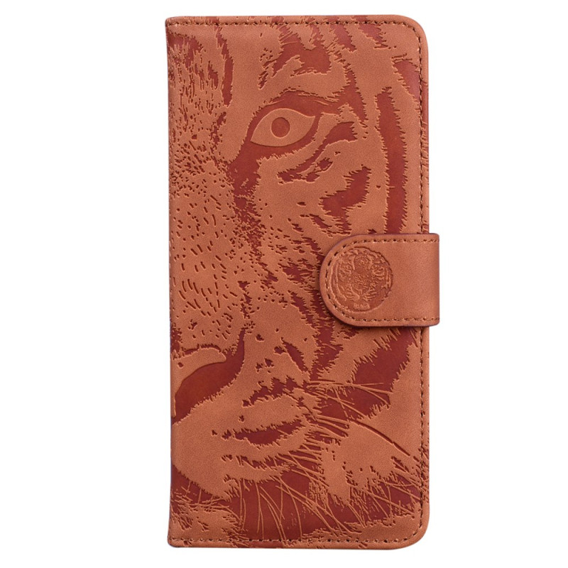 Realme 12 5G / 12X 5G Funda de cordón con estampado de tigre