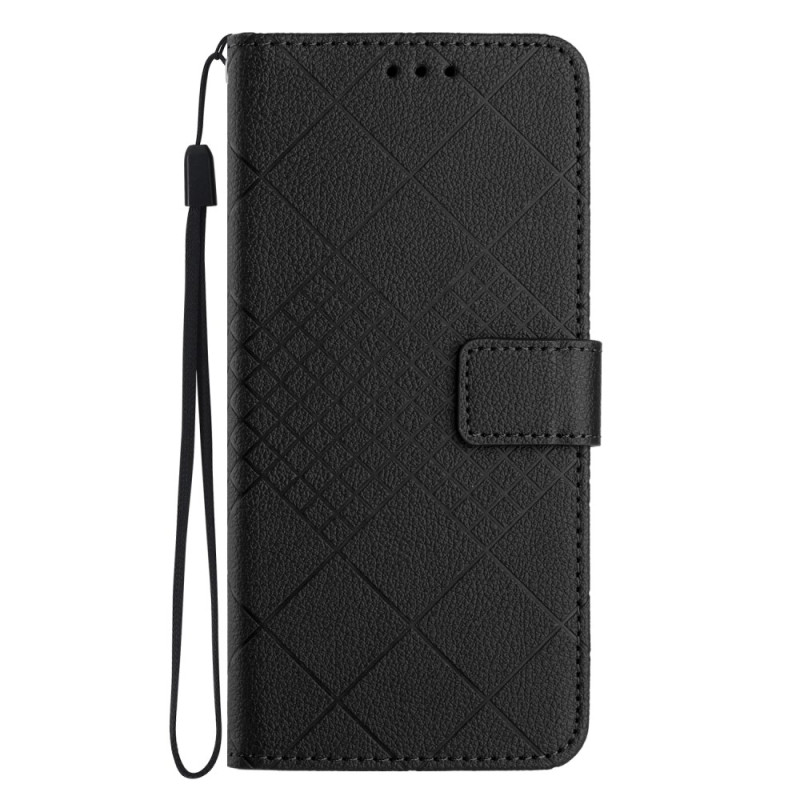 Funda Realme 12 Plus 5G Textura Diseño Litchi Losanges