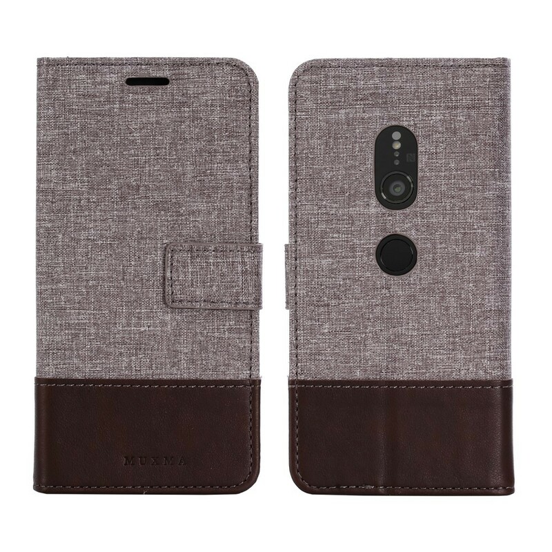 Funda Sony Xperia XZ2 Muxma efecto tela y piel