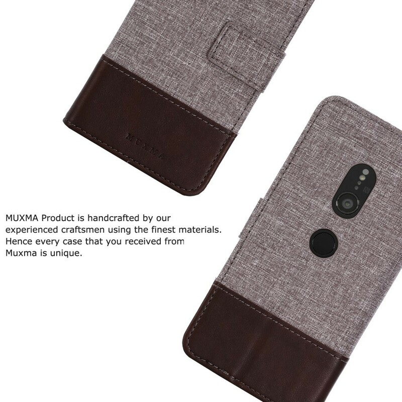Funda Sony Xperia XZ2 Muxma efecto tela y piel