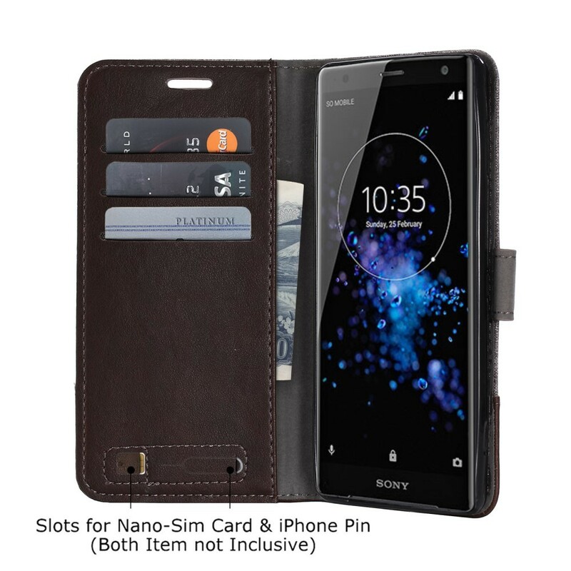 Funda Sony Xperia XZ2 Muxma efecto tela y piel