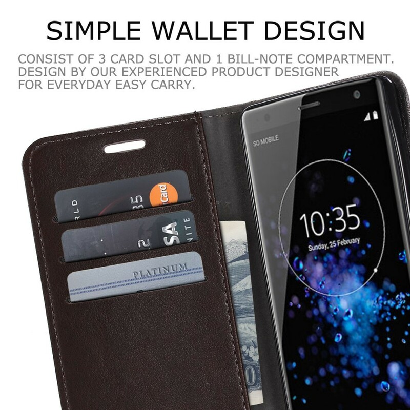 Funda Sony Xperia XZ2 Muxma efecto tela y piel