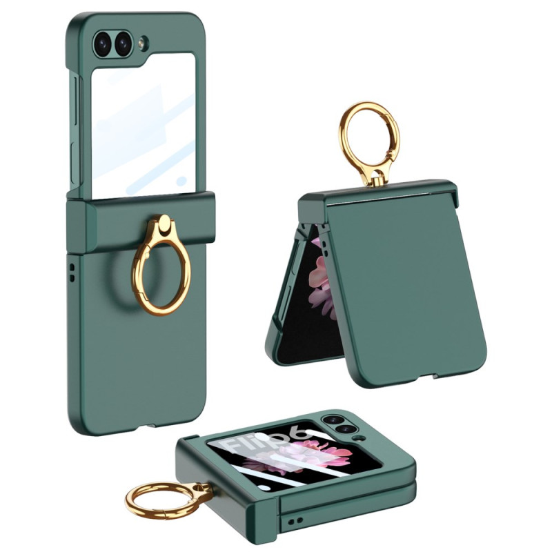 Samsung Galaxy Z Flip 7 FE / Z Flip 6 Funda GKK Lámina
 de Cristal Templado y Anillo de Soporte