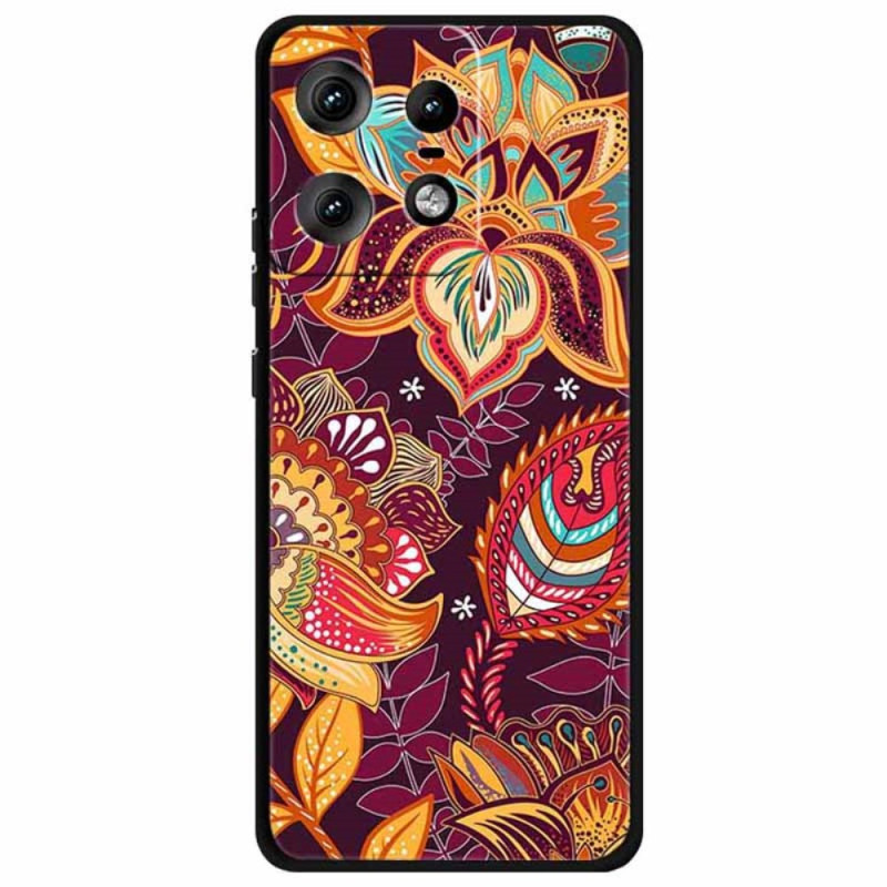 Funda Flor Dorada Motorola Edge 50 Pro de Cercis