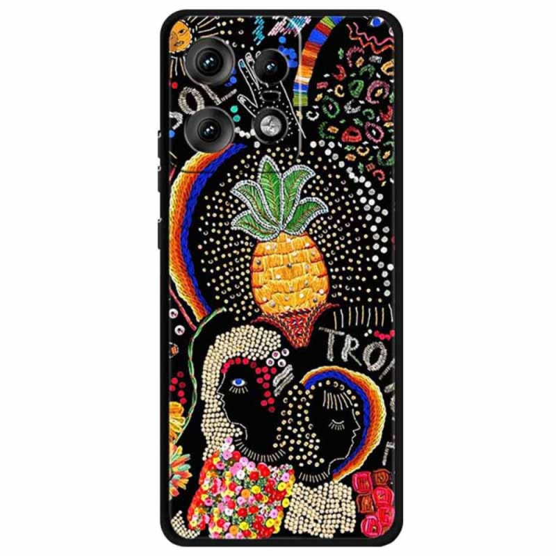 Funda Motorola Edge 50 Pro Piña Flor