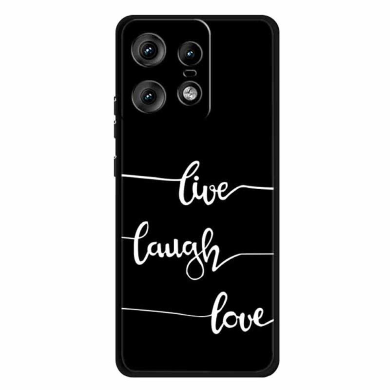 Funda Motorola Edge 50 Pro Live Laugh Love